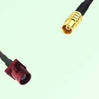 FAKRA SMB L 3002 carmin red Male Plug to MCX Female Jack Cable FAKRA SMB L 3002 carmin red Male Plug to MCX Female Jack Cable
