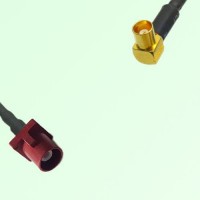 FAKRA SMB L 3002 carmin red Male Plug to MCX Female Jack RA Cable FAKRA SMB L 3002 carmin red Male Plug to MCX Female Jack RA Cable