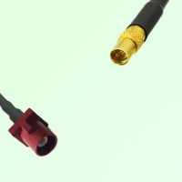 FAKRA SMB L 3002 carmin red Male Plug to MMCX Female Jack Cable FAKRA SMB L 3002 carmin red Male Plug to MMCX Female Jack Cable