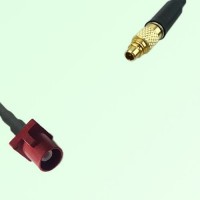 FAKRA SMB L 3002 carmin red Male Plug to MMCX Male Plug Cable FAKRA SMB L 3002 carmin red Male Plug to MMCX Male Plug Cable