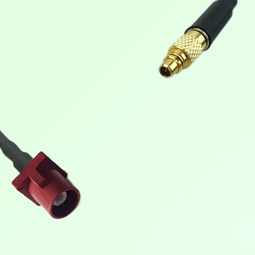 FAKRA SMB L 3002 carmin red Male Plug to MMCX Male Plug Cable