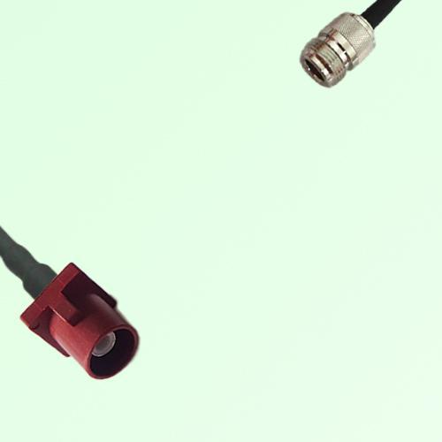 FAKRA SMB L 3002 carmin red Male Plug to N Female Jack Cable FAKRA SMB L 3002 carmin red Male Plug to N Female Jack Cable