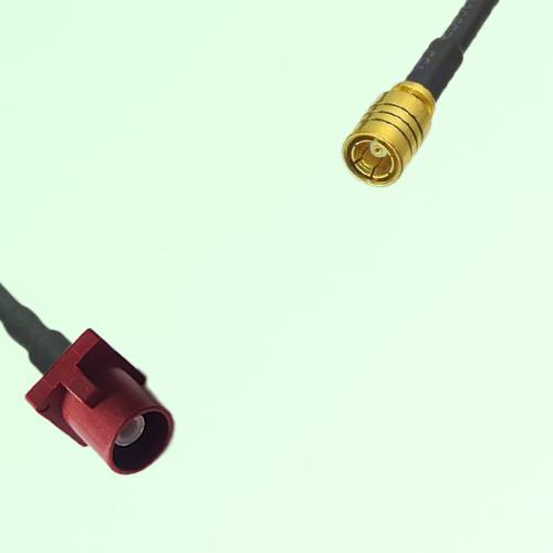 FAKRA SMB L 3002 carmin red Male Plug to SMB Female Jack Cable