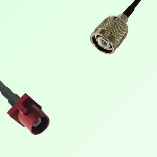 FAKRA SMB L 3002 carmin red Male Plug to TNC Male Plug Cable FAKRA SMB L 3002 carmin red Male Plug to TNC Male Plug Cable