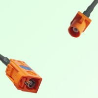 FAKRA SMB M 2003 pastel orange Female to M 2003 pastel orange Male Cable FAKRA SMB M 2003 pastel orange Female to M 2003 pastel orange Male Cable