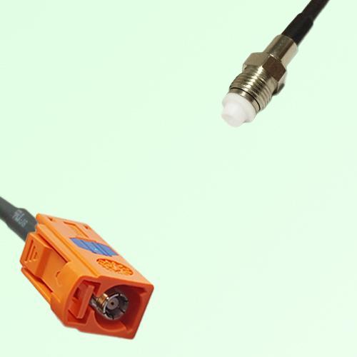 FAKRA SMB M 2003 pastel orange Female Jack to FME Female Jack Cable FAKRA SMB M 2003 pastel orange Female Jack to FME Female Jack Cable