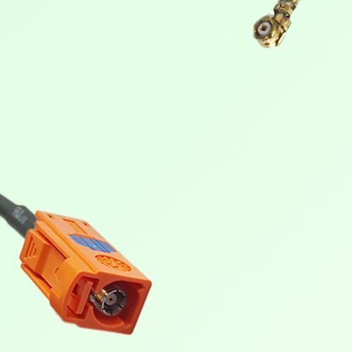 FAKRA SMB M 2003 pastel orange Female Jack to IPEX Cable FAKRA SMB M 2003 pastel orange Female Jack to IPEX Cable