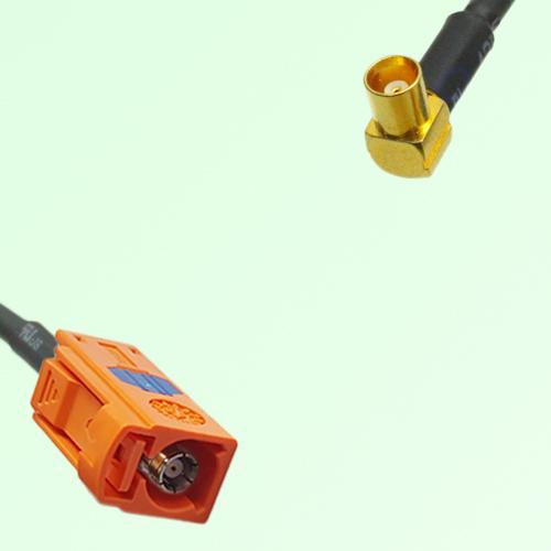 FAKRA SMB M 2003 pastel orange Female Jack to MCX Female Jack RA Cable FAKRA SMB M 2003 pastel orange Female Jack to MCX Female Jack RA Cable