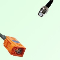 FAKRA SMB M 2003 pastel orange Female Jack to Mini UHF Female Cable FAKRA SMB M 2003 pastel orange Female Jack to Mini UHF Female Cable