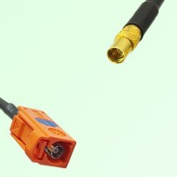 FAKRA SMB M 2003 pastel orange Female Jack to MMCX Female Jack Cable FAKRA SMB M 2003 pastel orange Female Jack to MMCX Female Jack Cable