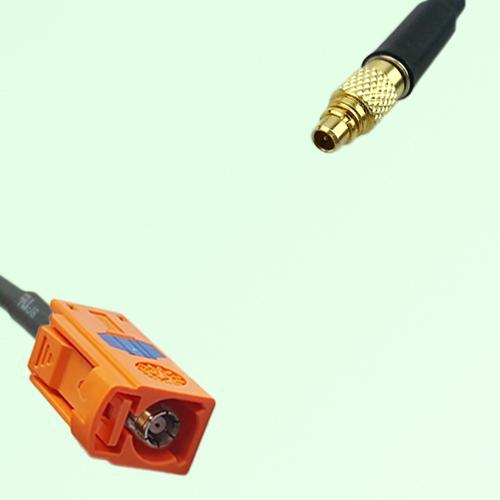 FAKRA SMB M 2003 pastel orange Female Jack to MMCX Male Plug Cable