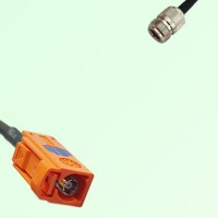 FAKRA SMB M 2003 pastel orange Female Jack to N Female Jack Cable FAKRA SMB M 2003 pastel orange Female Jack to N Female Jack Cable