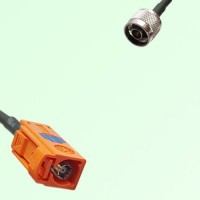 FAKRA SMB M 2003 pastel orange Female Jack to N Male Plug Cable FAKRA SMB M 2003 pastel orange Female Jack to N Male Plug Cable