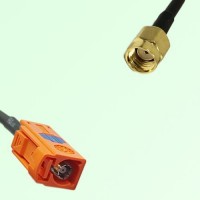 FAKRA SMB M 2003 pastel orange Female Jack to RP SMA Male Plug Cable FAKRA SMB M 2003 pastel orange Female Jack to RP SMA Male Plug Cable