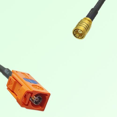 FAKRA SMB M 2003 pastel orange Female Jack to SMB Female Jack Cable FAKRA SMB M 2003 pastel orange Female Jack to SMB Female Jack Cable