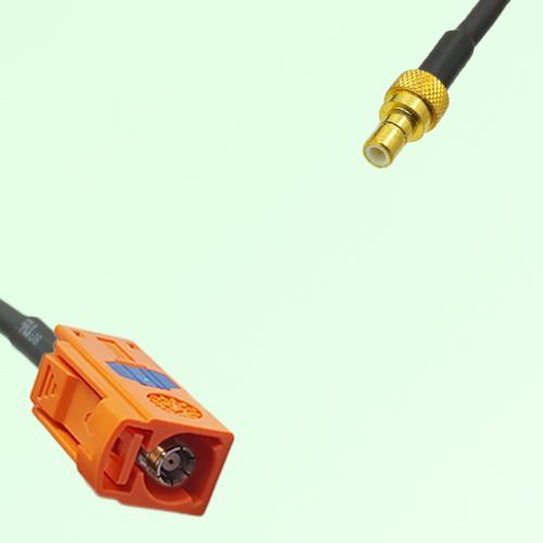 FAKRA SMB M 2003 pastel orange Female Jack to SMB Male Plug Cable