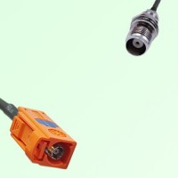 FAKRA SMB M 2003 pastel orange Female to TNC Front Mount Bulkhead Female Cable FAKRA SMB M 2003 pastel orange Female to TNC Front Mount Bulkhead Female Cable