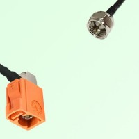 FAKRA SMB M 2003 pastel orange Female Jack RA to F Male Plug Cable FAKRA SMB M 2003 pastel orange Female Jack RA to F Male Plug Cable