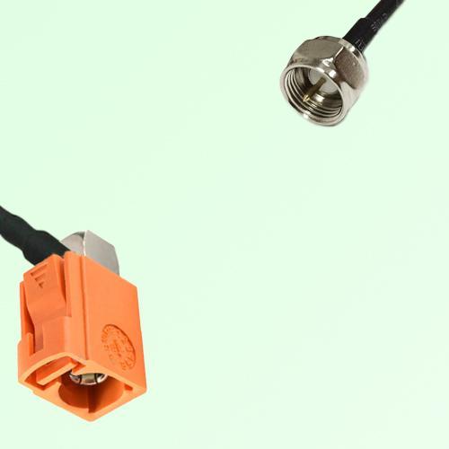 FAKRA SMB M 2003 pastel orange Female Jack RA to F Male Plug Cable