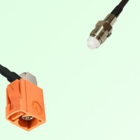 FAKRA SMB M 2003 pastel orange Female Jack RA to FME Female Jack Cable FAKRA SMB M 2003 pastel orange Female Jack RA to FME Female Jack Cable