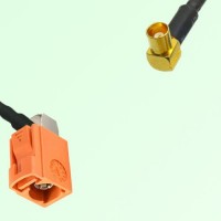 FAKRA SMB M 2003 pastel orange Female Jack RA to MCX Female RA Cable FAKRA SMB M 2003 pastel orange Female Jack RA to MCX Female RA Cable