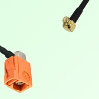 FAKRA SMB M 2003 pastel orange Female RA to MCX Male RA Cable FAKRA SMB M 2003 pastel orange Female RA to MCX Male RA Cable