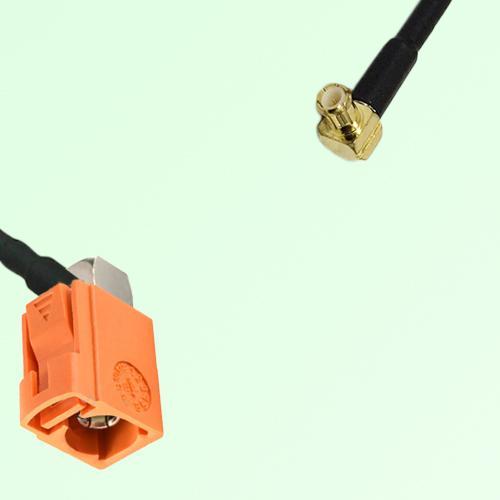 FAKRA SMB M 2003 pastel orange Female RA to MCX Male RA Cable FAKRA SMB M 2003 pastel orange Female RA to MCX Male RA Cable
