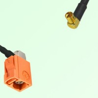 FAKRA SMB M 2003 pastel orange Female Jack RA to MMCX Female RA Cable FAKRA SMB M 2003 pastel orange Female Jack RA to MMCX Female RA Cable