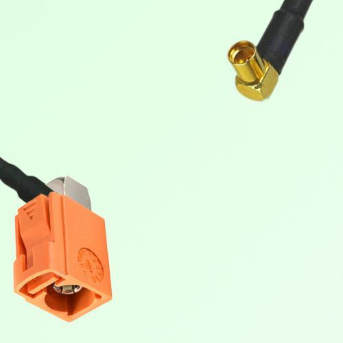 FAKRA SMB M 2003 pastel orange Female Jack RA to MMCX Female RA Cable FAKRA SMB M 2003 pastel orange Female Jack RA to MMCX Female RA Cable
