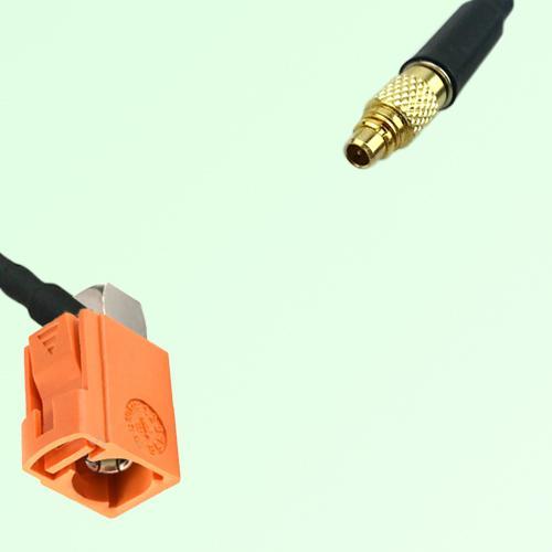 FAKRA SMB M 2003 pastel orange Female Jack RA to MMCX Male Plug Cable