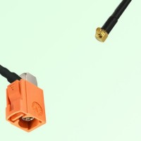 FAKRA SMB M 2003 pastel orange Female RA to MMCX Male RA Cable FAKRA SMB M 2003 pastel orange Female RA to MMCX Male RA Cable