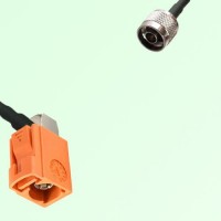 FAKRA SMB M 2003 pastel orange Female Jack RA to N Male Plug Cable FAKRA SMB M 2003 pastel orange Female Jack RA to N Male Plug Cable