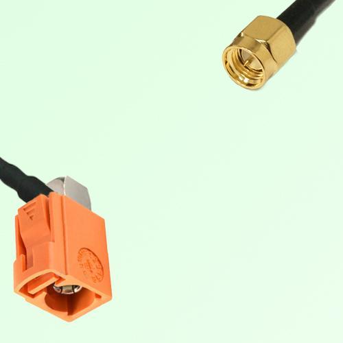 FAKRA SMB M 2003 pastel orange Female Jack RA to SMA Male Plug Cable FAKRA SMB M 2003 pastel orange Female Jack RA to SMA Male Plug Cable