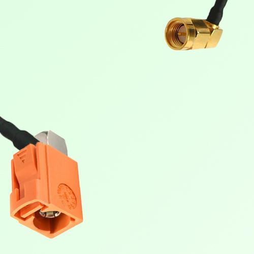 FAKRA SMB M 2003 pastel orange Female RA to SMA Male RA Cable FAKRA SMB M 2003 pastel orange Female RA to SMA Male RA Cable