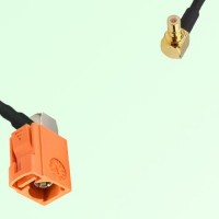 FAKRA SMB M 2003 pastel orange Female RA to SMB Male RA Cable FAKRA SMB M 2003 pastel orange Female RA to SMB Male RA Cable