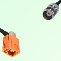 FAKRA SMB M 2003 pastel orange Female Jack RA to TNC Female Jack Cable FAKRA SMB M 2003 pastel orange Female Jack RA to TNC Female Jack Cable