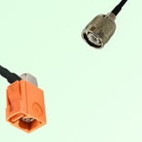 FAKRA SMB M 2003 pastel orange Female Jack RA to TNC Male Plug Cable FAKRA SMB M 2003 pastel orange Female Jack RA to TNC Male Plug Cable