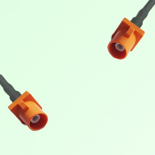FAKRA SMB M 2003 pastel orange Male to M 2003 pastel orange Male Cable