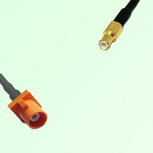 FAKRA SMB M 2003 pastel orange Male Plug to MCX Male Plug Cable