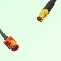 FAKRA SMB M 2003 pastel orange Male Plug to MMCX Female Jack Cable FAKRA SMB M 2003 pastel orange Male Plug to MMCX Female Jack Cable