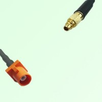 FAKRA SMB M 2003 pastel orange Male Plug to MMCX Male Plug Cable FAKRA SMB M 2003 pastel orange Male Plug to MMCX Male Plug Cable