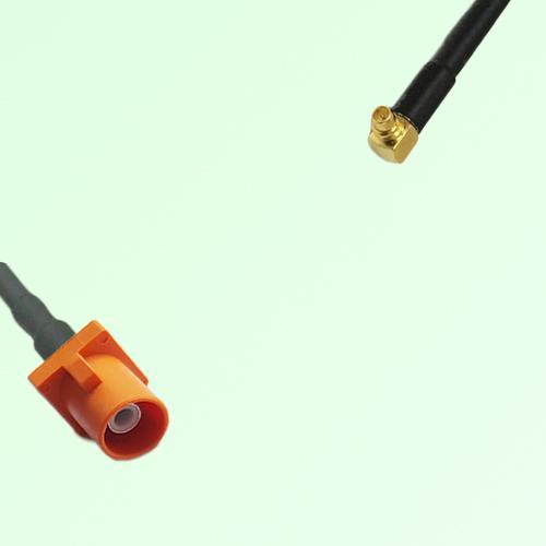 FAKRA SMB M 2003 pastel orange Male Plug to MMCX Male Plug RA Cable