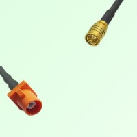 FAKRA SMB M 2003 pastel orange Male Plug to SMB Female Jack Cable