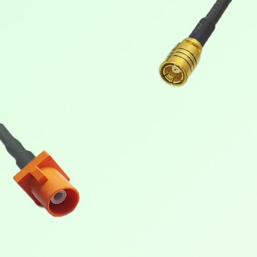 FAKRA SMB M 2003 pastel orange Male Plug to SMB Female Jack Cable