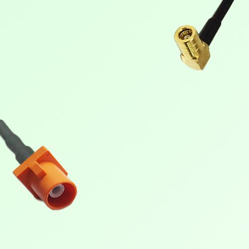 FAKRA SMB M 2003 pastel orange Male Plug to SMB Female Jack RA Cable