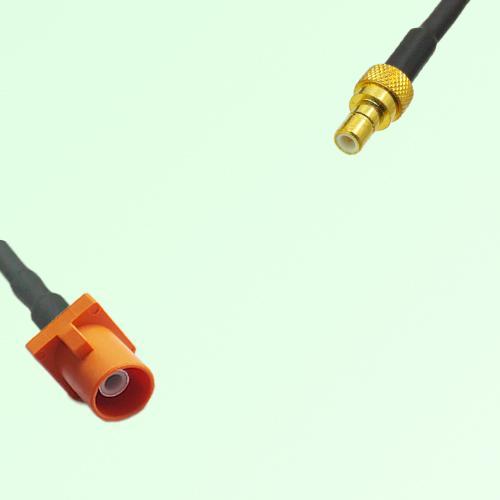 FAKRA SMB M 2003 pastel orange Male Plug to SMB Male Plug Cable