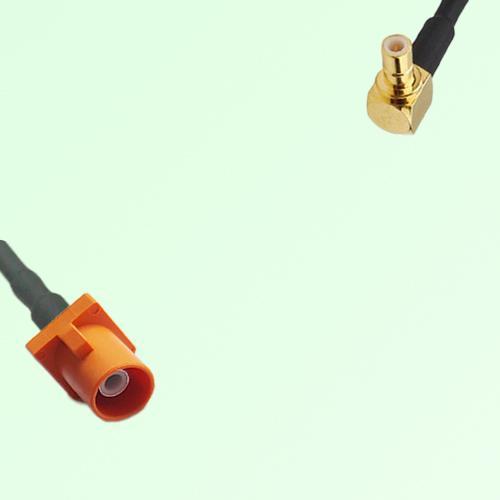 FAKRA SMB M 2003 pastel orange Male Plug to SMB Male Plug RA Cable