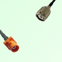 FAKRA SMB M 2003 pastel orange Male Plug to TNC Male Plug Cable FAKRA SMB M 2003 pastel orange Male Plug to TNC Male Plug Cable