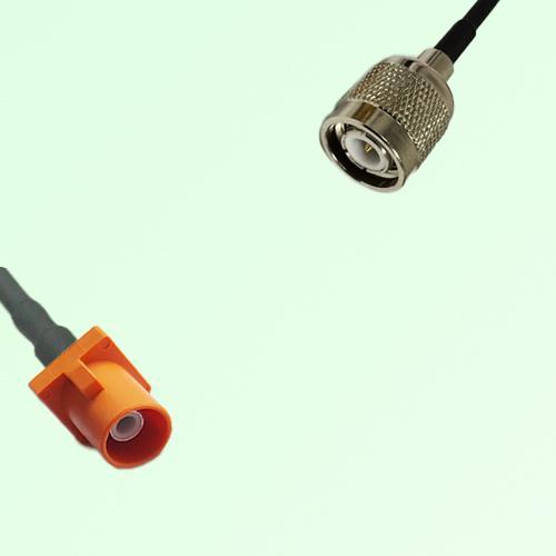 FAKRA SMB M 2003 pastel orange Male Plug to TNC Male Plug Cable