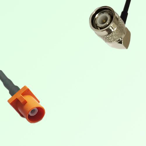 FAKRA SMB M 2003 pastel orange Male Plug to TNC Male Plug RA Cable